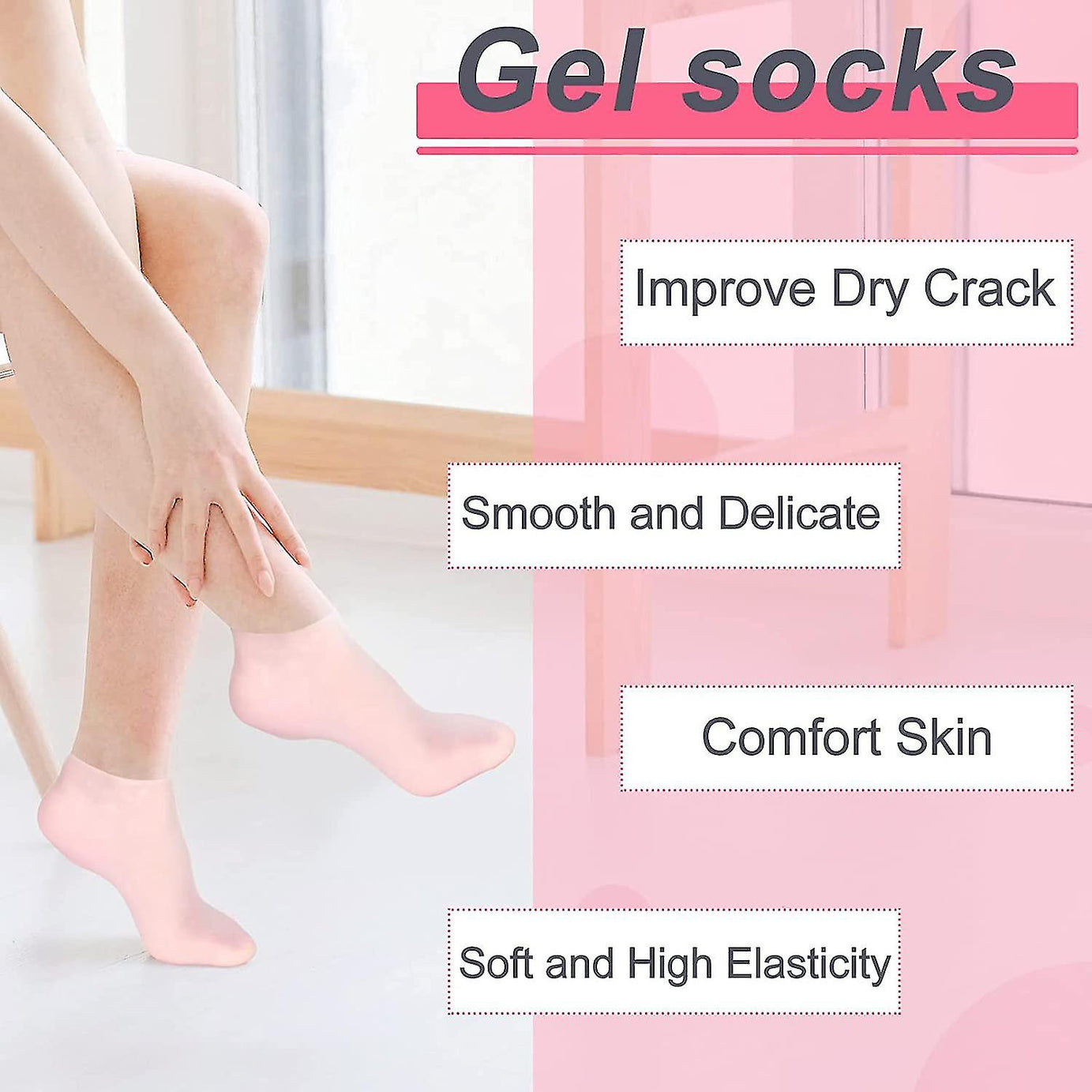 Silicone Moisturizing Socks 75 GM IMPORTED