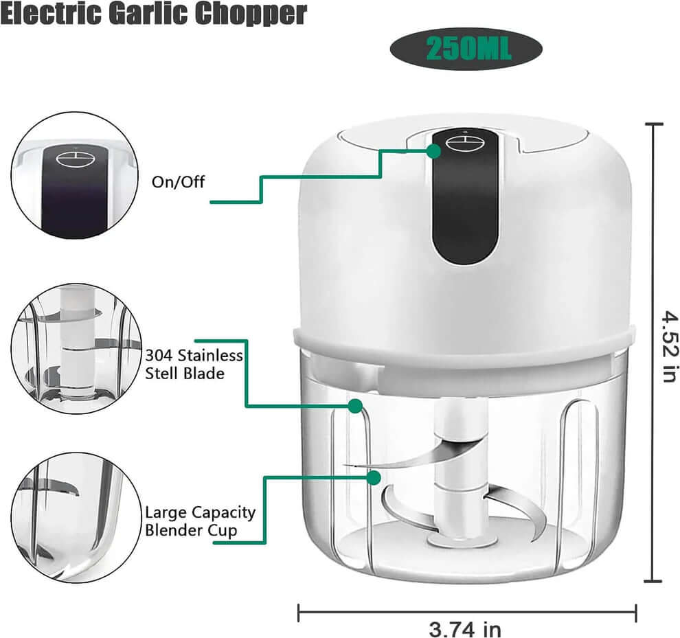 Rechargeable Mini Electric Vegetable Chopper / Slicer