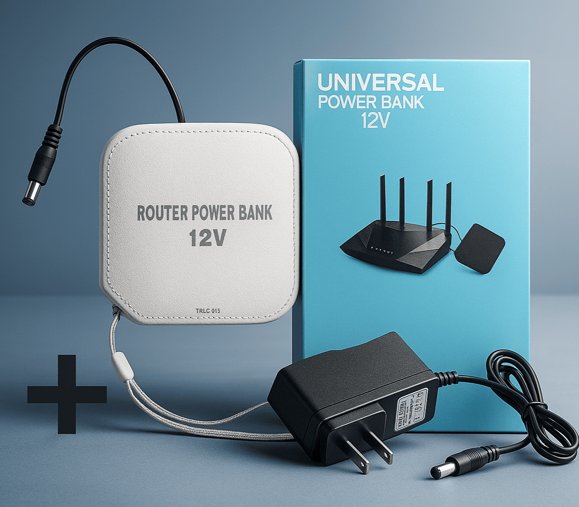 Wifi Device Power Bank -12V Universal Router Power Bank