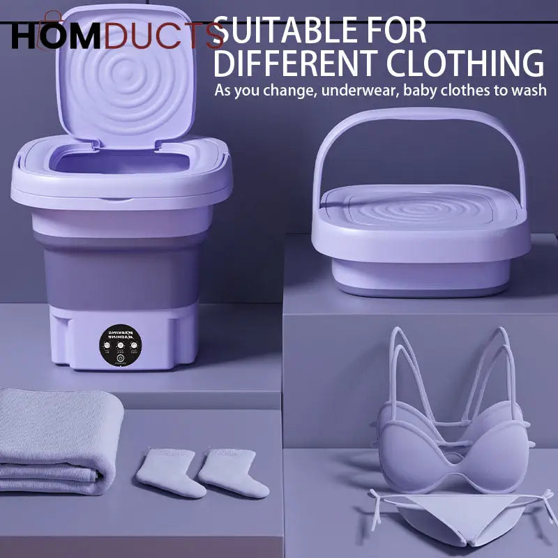 2 in 1 Folding Washing+Dryer Machine