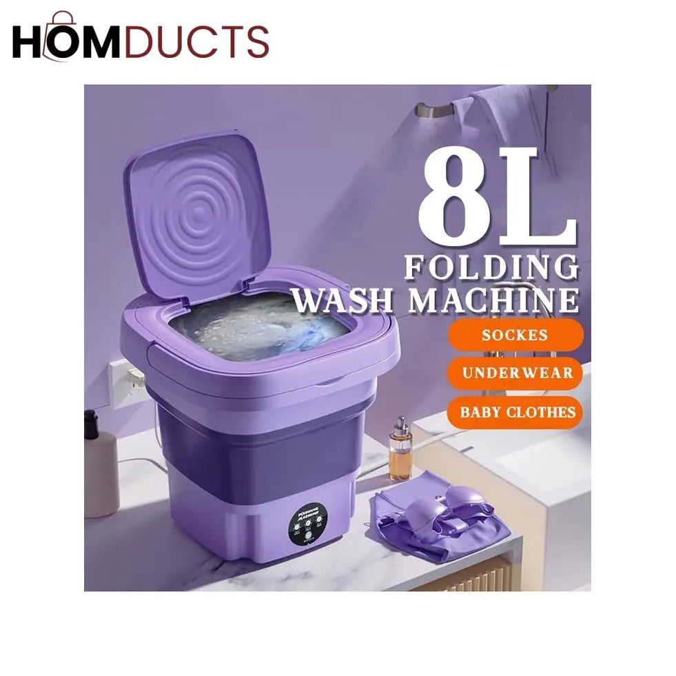 2 in 1 Folding Washing+Dryer Machine