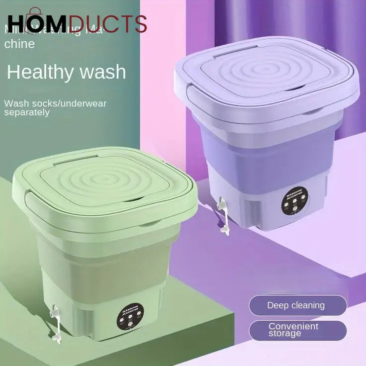 2 in 1 Folding Washing+Dryer Machine