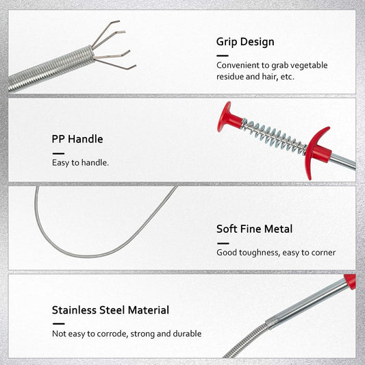 90cm Flexible Drain Cleaning Grabber Tool